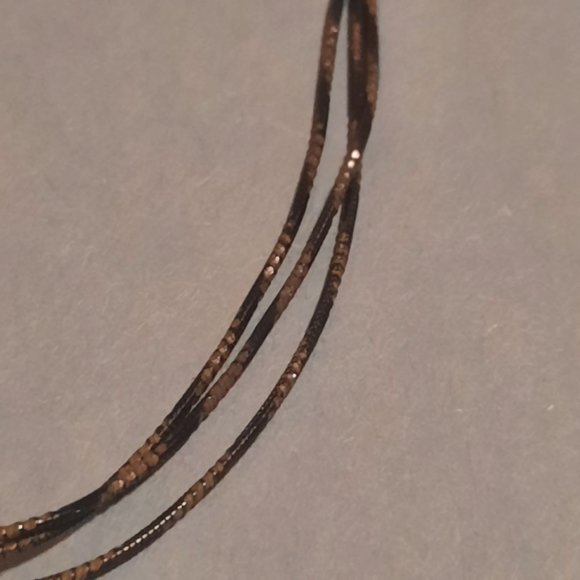 Sterling Silver 11-12 mm white round pearl drop on triple chain 18 in - Picture 4 of 5